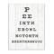 Stupell Industries Bathroom "Pee in the Bowl" Seeing Eye Chart Wooden Wall Plaque